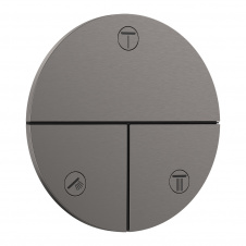 Перемикач потоків для душу Hansgrohe ShowerSelect Comfort S 3 функції, матовий чорний хром (15558340)