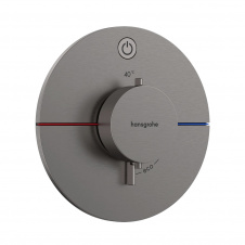 Термостат прихованого монтажу Hansgrohe ShowerSelect Comfort S 1 функція, матовий чорний хром (15553340)