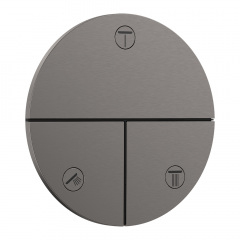 Перемикач потоків для душу Hansgrohe ShowerSelect Comfort S 3 функції, матовий чорний хром (15558340) Шостка