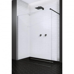 Душова перегородка Radaway Modo II New Black 1000x2000 чорний/прозоре Луцк