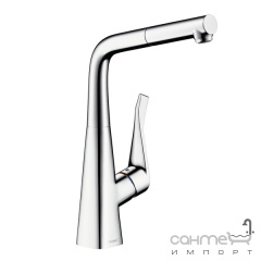 Смеситель для кухни с выдвижным душем Hansgrohe Metris 14821000 Лубны