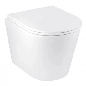 Унітаз підвісний Kroner Armada WHI513636 RIMLESS безобідковий з сидінням Slim