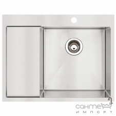 Фото - Прямоугольная кухонная мойка на одну чашу с сушкой Fabiano BR 62x50 Right матовая сталь Прямоугольная кухонная мойка на одну чашу с сушкой Fabiano BR 62x50 Right матовая сталь