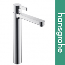 Смеситель однорычажный Hansgrohe (art 71720670) для биде со сливной гарнитурой TALIS E, матовый черный