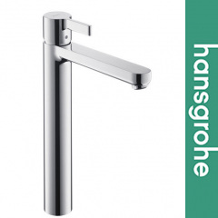 Смеситель однорычажный Hansgrohe (art 71720670) для биде со сливной гарнитурой TALIS E, матовый черный Київ
