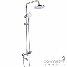 Душевая стойка с смесителем для ванны Qtap Jay QTJAY111CRM45543 хром