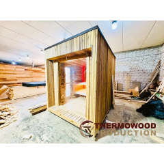 Mini Sauna 3,0х2,3м Gartensauna-37 в Скандинавском Стиле от Thermowood Production под ключ от производителя Черкассы