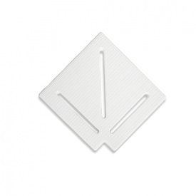 Aquaviva Угловой элемент Aquaviva KK-30-1 Classic для переливной решетки 90° 295/25 мм (белый)