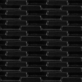 3D панель самоклеюча кладка чорна 700х770х7мм (038) Sticker Wall SW-00000303