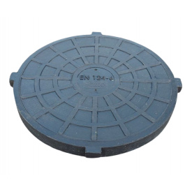 Кришка полімерпіщана каналізаційного люка Воюс С250 25 т Чорна