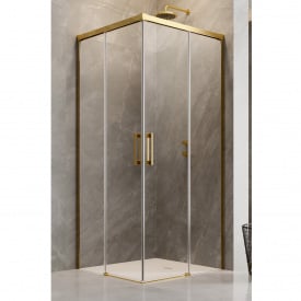Душові двері Radaway Idea Gold KDD 1000Lx2005 золото/прозоре ліва частина