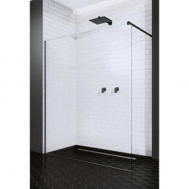Душова перегородка Radaway Modo II New Black 1000x2000 чорний/прозоре
