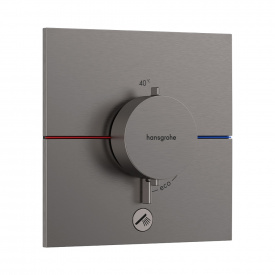Термостат прихованого монтажу Hansgrohe ShowerSelect Comfort E HighFlow 1 функція, матовий чорний хром (15575340)
