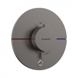 Термостат прихованого монтажу Hansgrohe ShowerSelect Comfort S HighFlow 1 функція, матовий чорний хром (15562340)