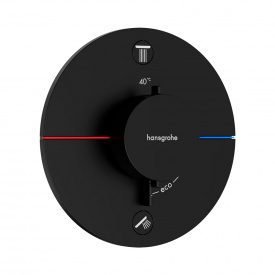 Термостат прихованого монтажу Hansgrohe ShowerSelect Comfort S 2 функції, чорний матовий (15554670)