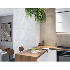 Плитка под Мрамор для стен Honey Wood 1 Сорт Белая 25*40 см Полтава