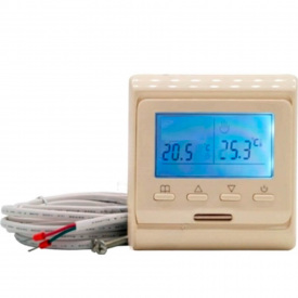 Терморегулятор теплої підлоги In-Therm E51 бежевий