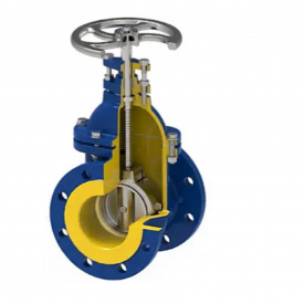 Засувка чавунна клинова Zetkama 110D DN65 PN16