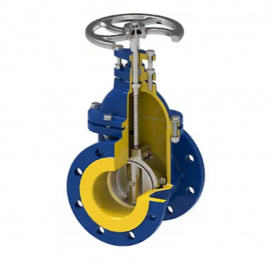 Засувка чавунна клинова Zetkama 110D DN50 PN16