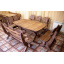 Мебель из массива термодерева 1750х1100, комплект Thermo-treated Oak Furniture. Стол и 4 лавки из термодуба Київ