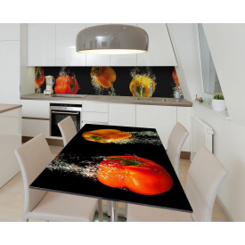 Наклейка 3Д виниловая на стол Zatarga «Болгарский перец» 650х1200 мм (Z183384/1st)