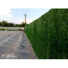 Установка і монтаж зеленого паркану Green mix. Гайсин