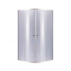 Душова кабіна Lidz Latwa SC80x80.SAT.LOW.GR, скло тоноване 4 мм без піддону (LLSC8080SATLOWGR2) Ладан