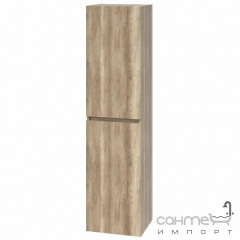 Подвесной пенал с корзиной для белья Mirater Twist 40x35 корабельный дуб, левосторонний Михайловка