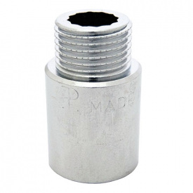 Подовжувач (хром) Ø3/4" x 80 мм ВН FP Pattaroni F194CR036