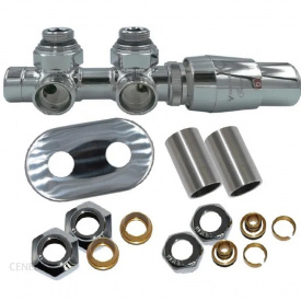 Комплект термостатичний Vario Term Twins All In One кутовий правий графіт