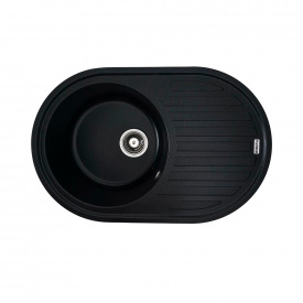 Мийка кухонна Platinum 7750 LIRA граніт, чорний металік