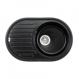 Мийка для кухні Lidz 780x500/200 BLM-14 чорний (LIDZBLM14780500200)