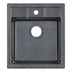 Мийка для кухні Lidz 460х515/200 BLA-03 чорний (LIDZBLA03460515200)
