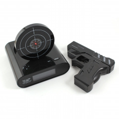 Будильник SUNROZ Gun Alarm Clock з мішенню Чорний (SUN3415) Полтава
