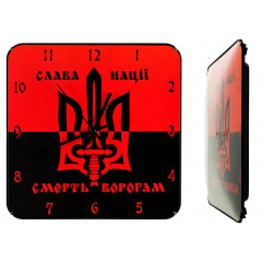 Настінний годинник Montre Слава Нації 30х30х5 см Скло Тихий хід (18089) Черновцы