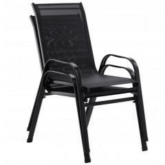 Крісло садове Garden Line Majorka Black Днепрорудное