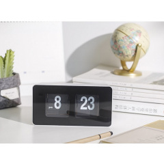 Перекидний годинник Flip Clock настільний Чорний (FC-7bb) Кропива