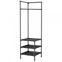 Кутова вішалка для одягу RIAS Corner Coat Rack 180х45х45см Black (3_04420) Оріхів