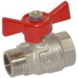 Кран кульовий Bonomi TAMIGI 1/2 ВЗ PN40 ручка-метелик