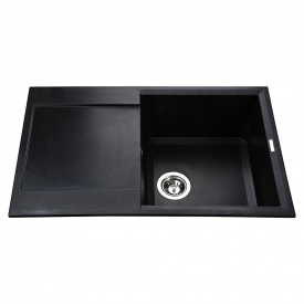 Гранітна мийка Globus Lux KOMO 790х500-А0002, чорний