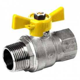 79550004 Кран газовий кульовий MISSUORI GAS Ø1/2" ВЗ" метелик 'Idrosanitaria Bonomi