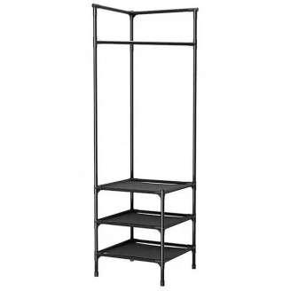 Кутова вішалка для одягу RIAS Corner Coat Rack 180х45х45см Black (3_04420)