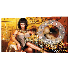 Настінний годинник на полотні Декор Карпати K-374 Східна Красуня (bkxT60789)