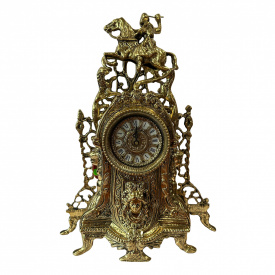 Бронзовий настільний годинник Virtus Lions Bola (5548vi)