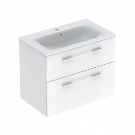 Тумба Geberit Selnova Square 800х480мм з умивальником, білий (501.240.00.1)