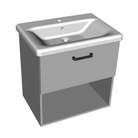 Тумба з умивальником Kolpa San Evelin Oue 65 II сірий дуб (573880)