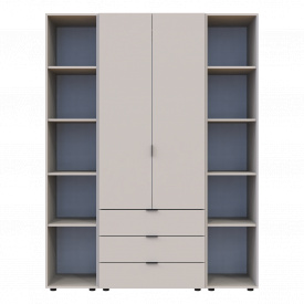 Шафа для одягу Doros Гелар з 2 Етажерками Кашемір 2 ДСП 153.9х49.5х203.4 см (80737644)