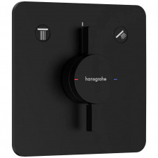 Змішувач для душу Hansgrohe DuoTurn Q на 2 споживача чорний матовий (75414670)