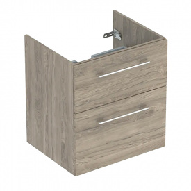 Тумба для вбудованого умивальника Geberit Selnova Square 600х502х635, темний горіх (501.204.00.1)