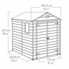 Садовий пластиковий будиночок Manor 6x8 DD Keter Братское